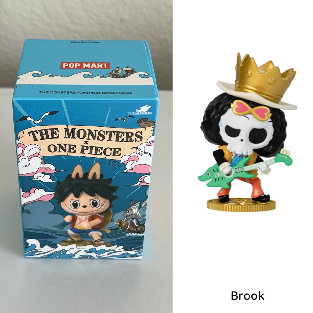 New Pop Mart Labubu The Monsters x One Piece Figure Single Box - Brook, unopened